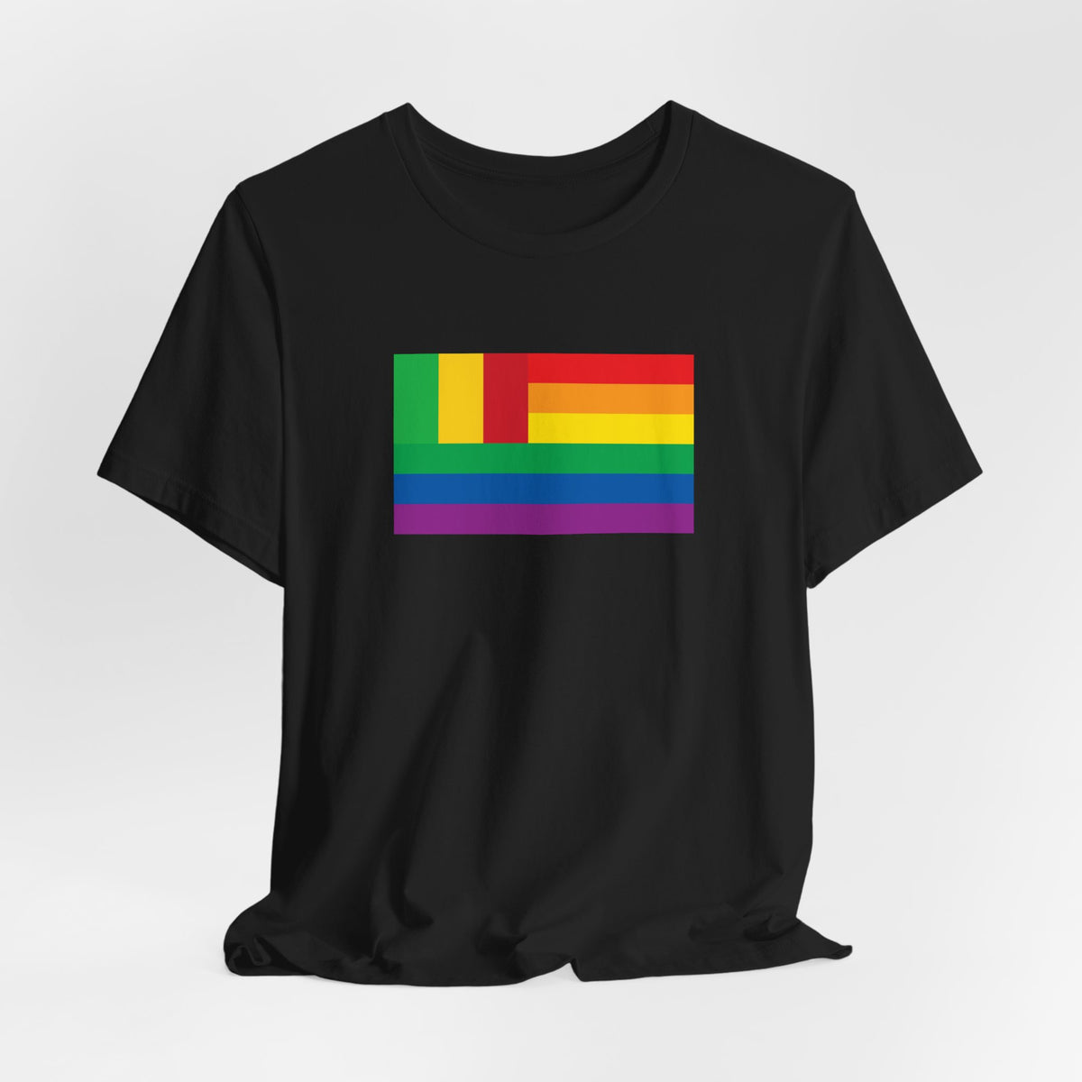 Mali Rainbow Pride Flag T-shirt, Several Color Options