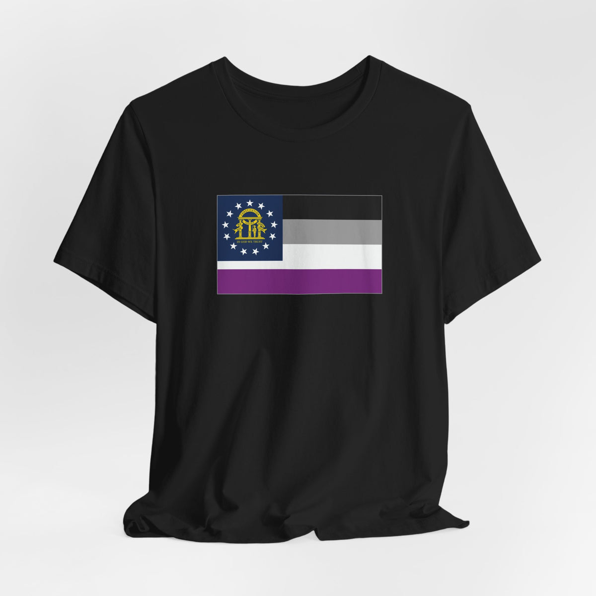 Georgia Asexual Pride Flag T-shirt, Several Color Options