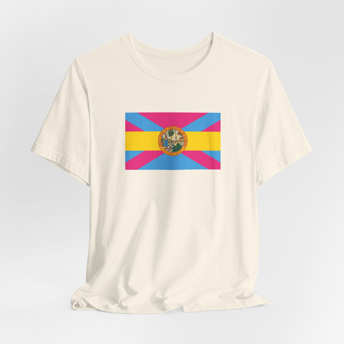 Florida Pansexual Pride Flag T-shirt, Several Color Options
