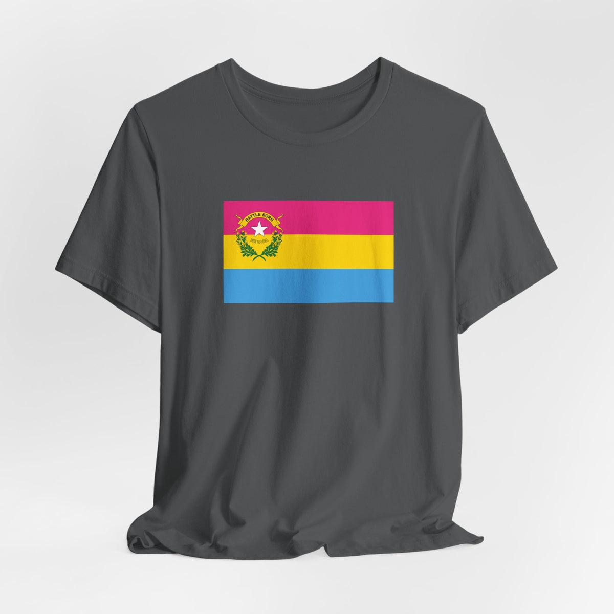 Nevada Pansexual Pride Flag T-shirt, Several Color Options