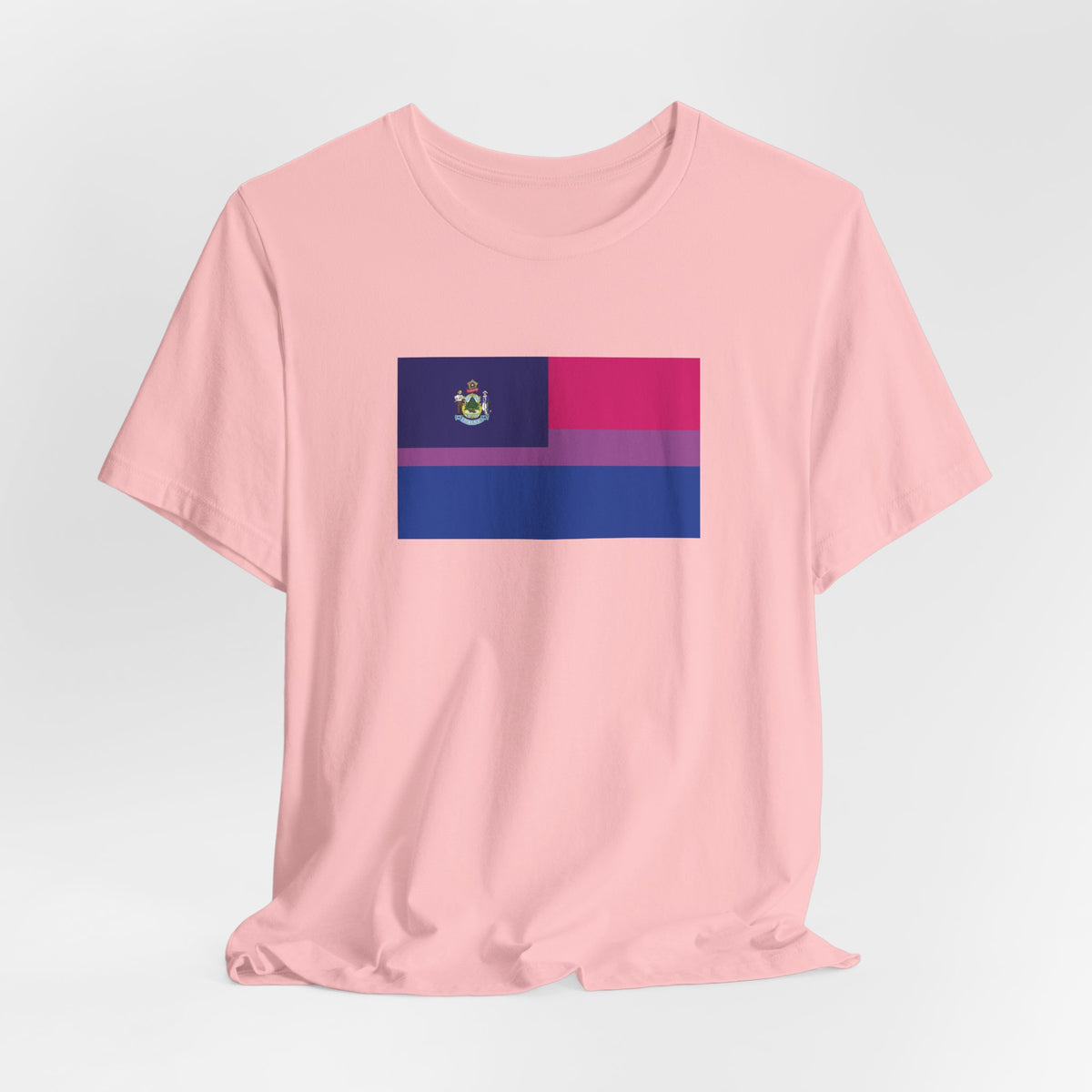 Maine Bisexual Pride Flag T-shirt, Several Color Options