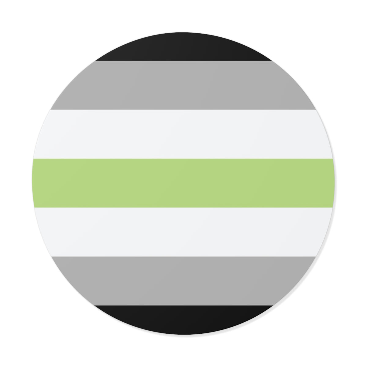 Agender Pride Flag Vinyl Sticker