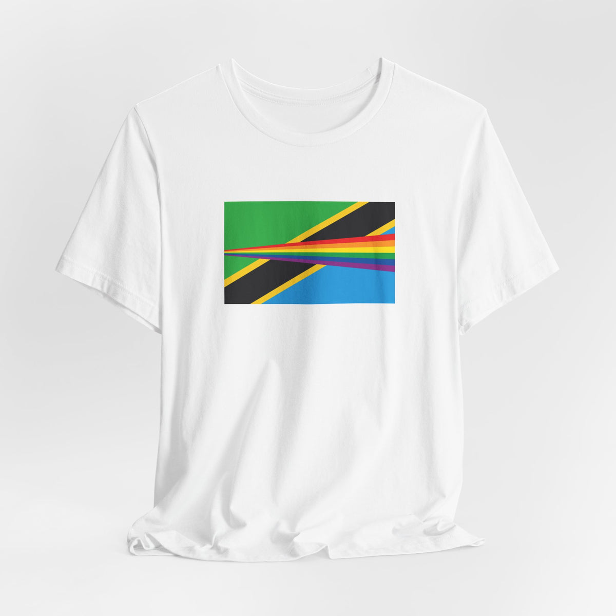 Tanzania Rainbow Pride Flag T-shirt, Several Color Options