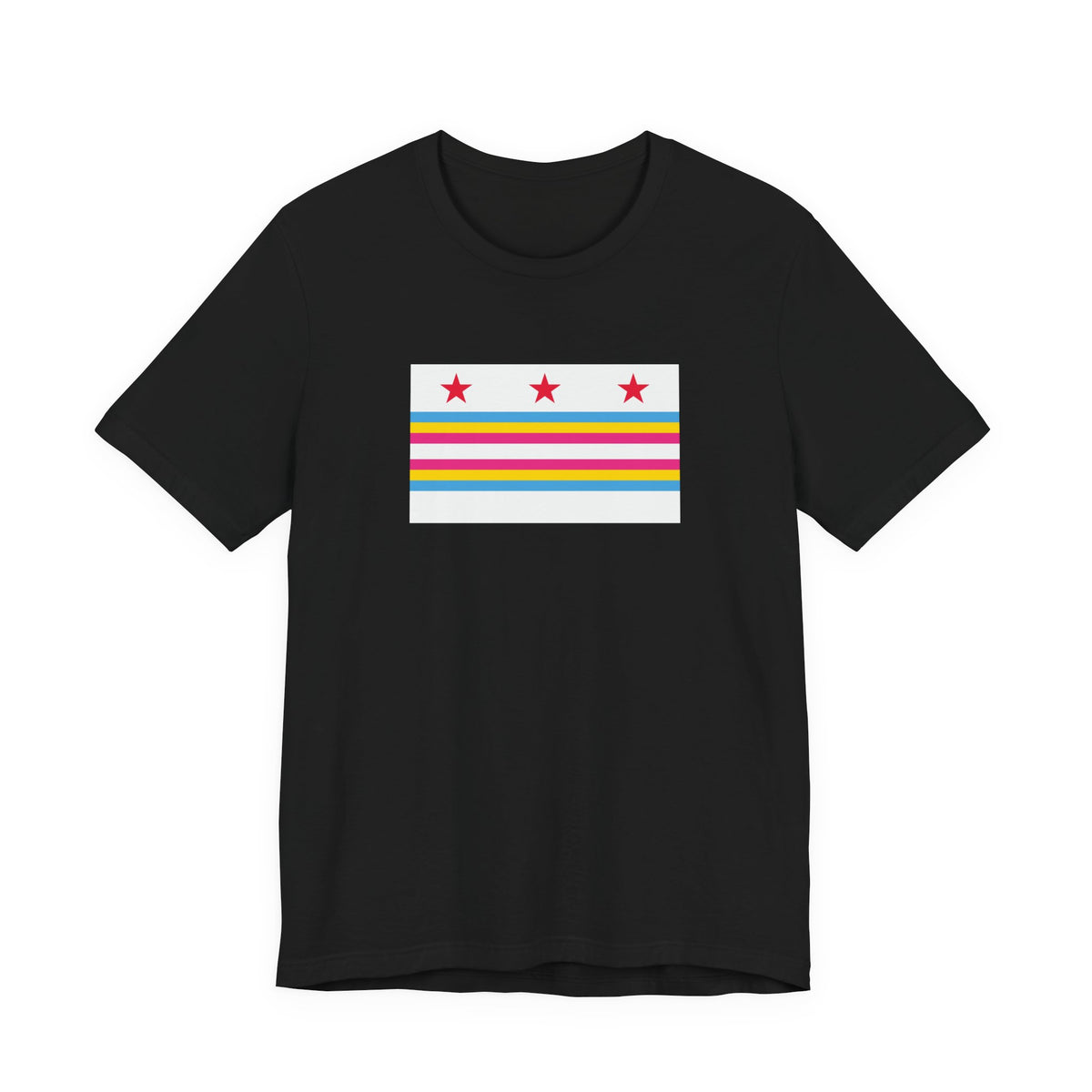Washington, D.C. Pansexual Pride Flag T-shirt, Several Color Options