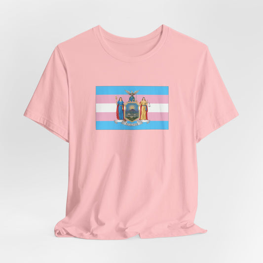 New York Transgender Pride Flag T-shirt, Several Color Options
