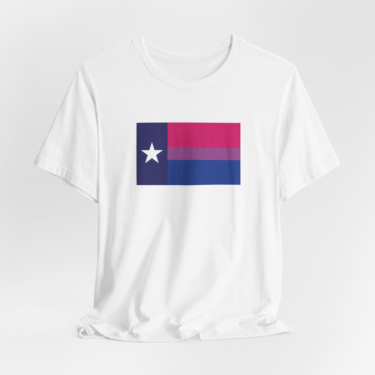 Texas Bisexual Pride Flag T-shirt, Several Color Options