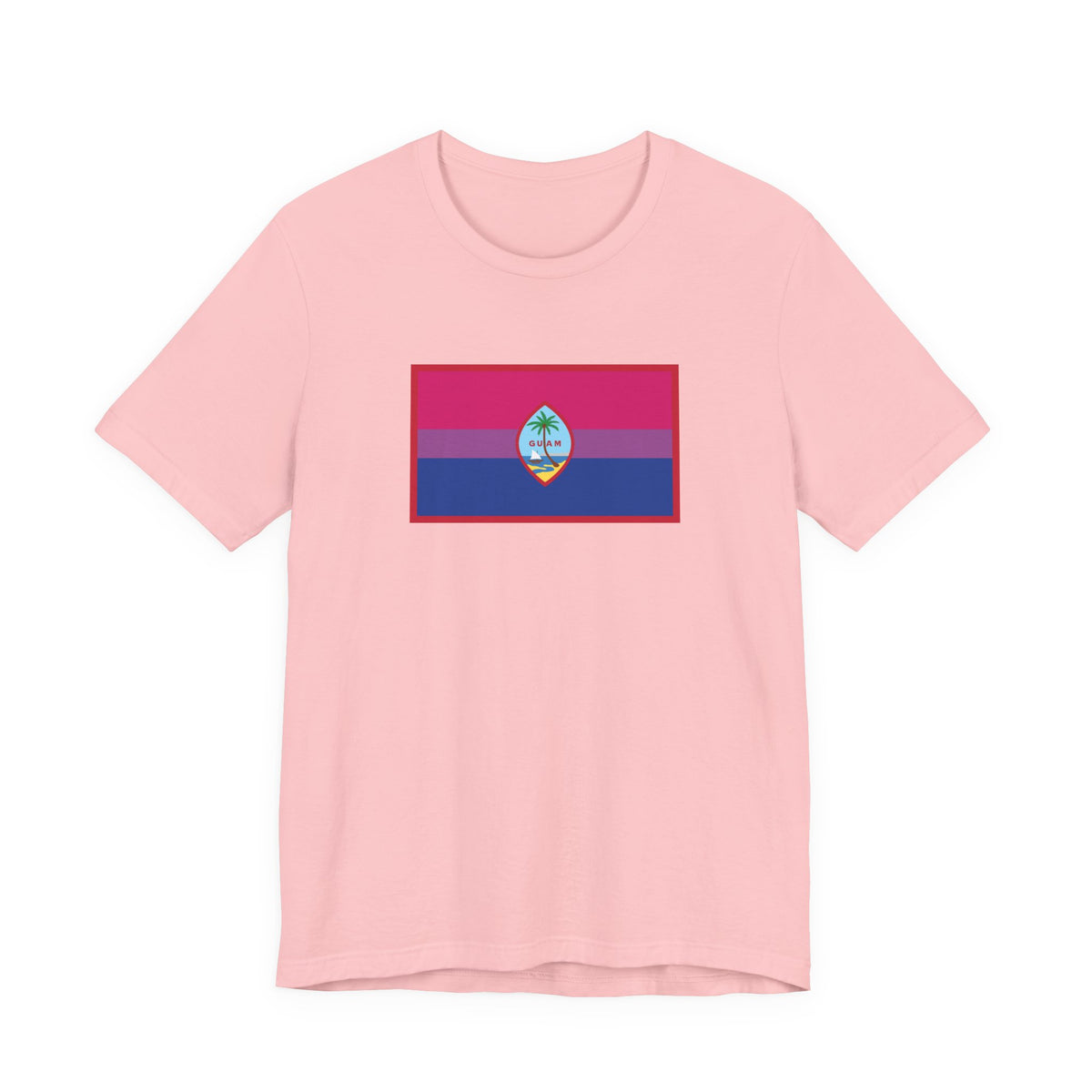 Guam Bisexual Pride Flag T-shirt, Several Color Options