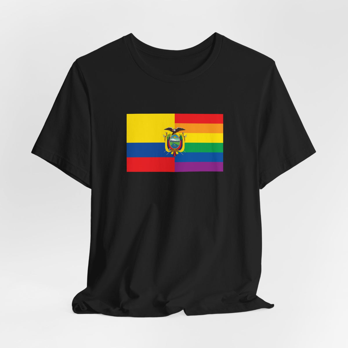 Ecuador Rainbow Pride Flag T-shirt, Several Color Options