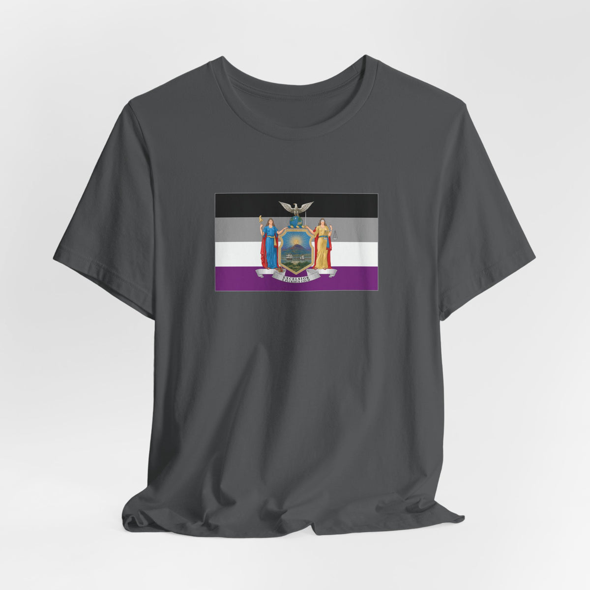 New York Asexual Pride Flag T-shirt, Several Color Options