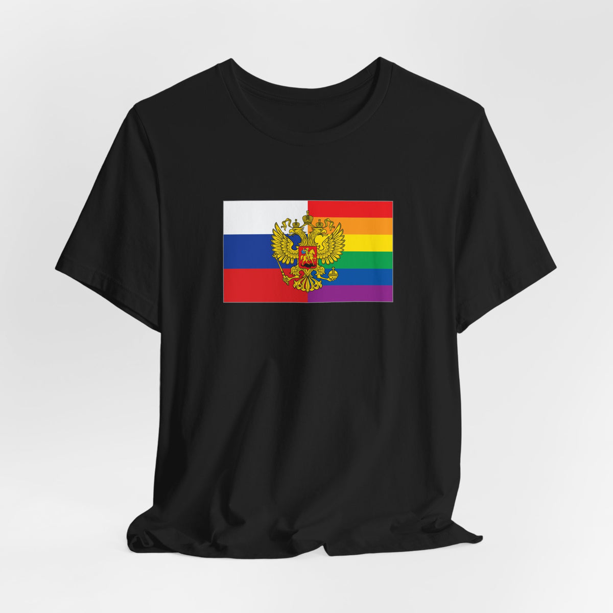 Russia Rainbow Pride Flag T-shirt, Several Color Options
