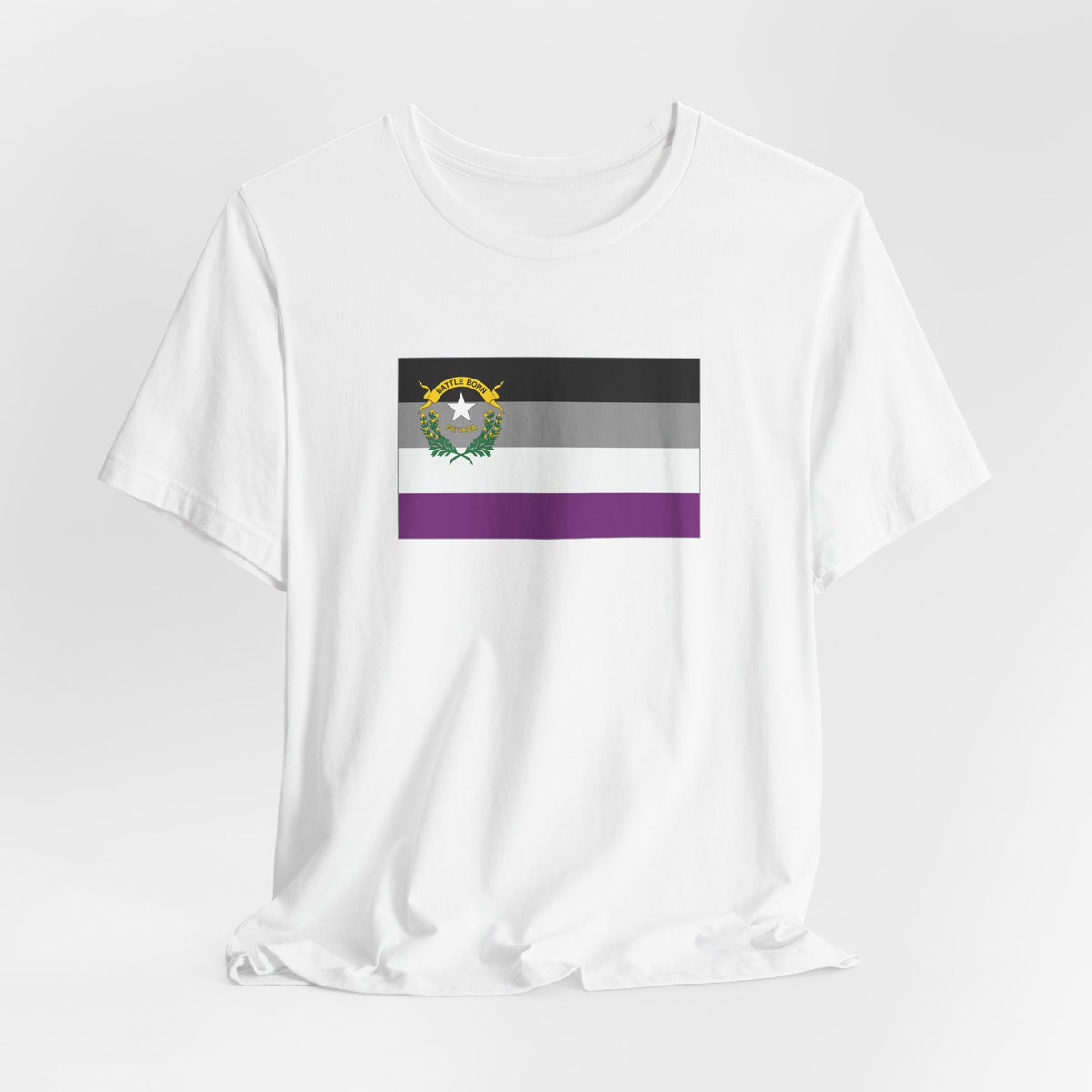 Nevada Asexual Pride Flag T-shirt, Several Color Options