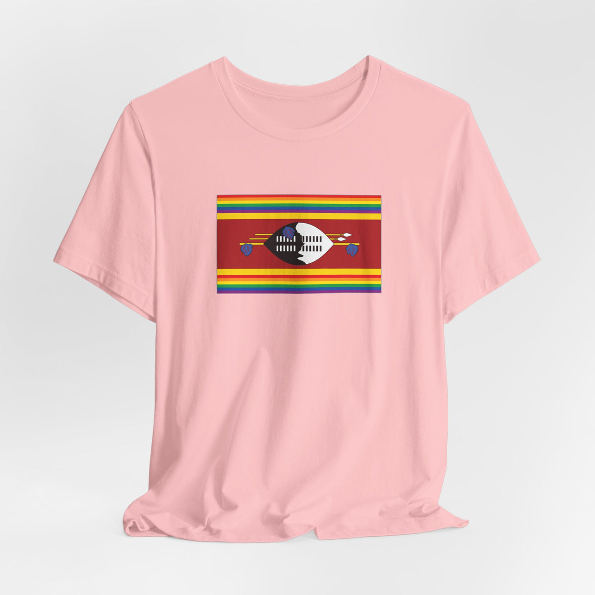 Eswatini Rainbow Pride Flag T-shirt, Several Color Options