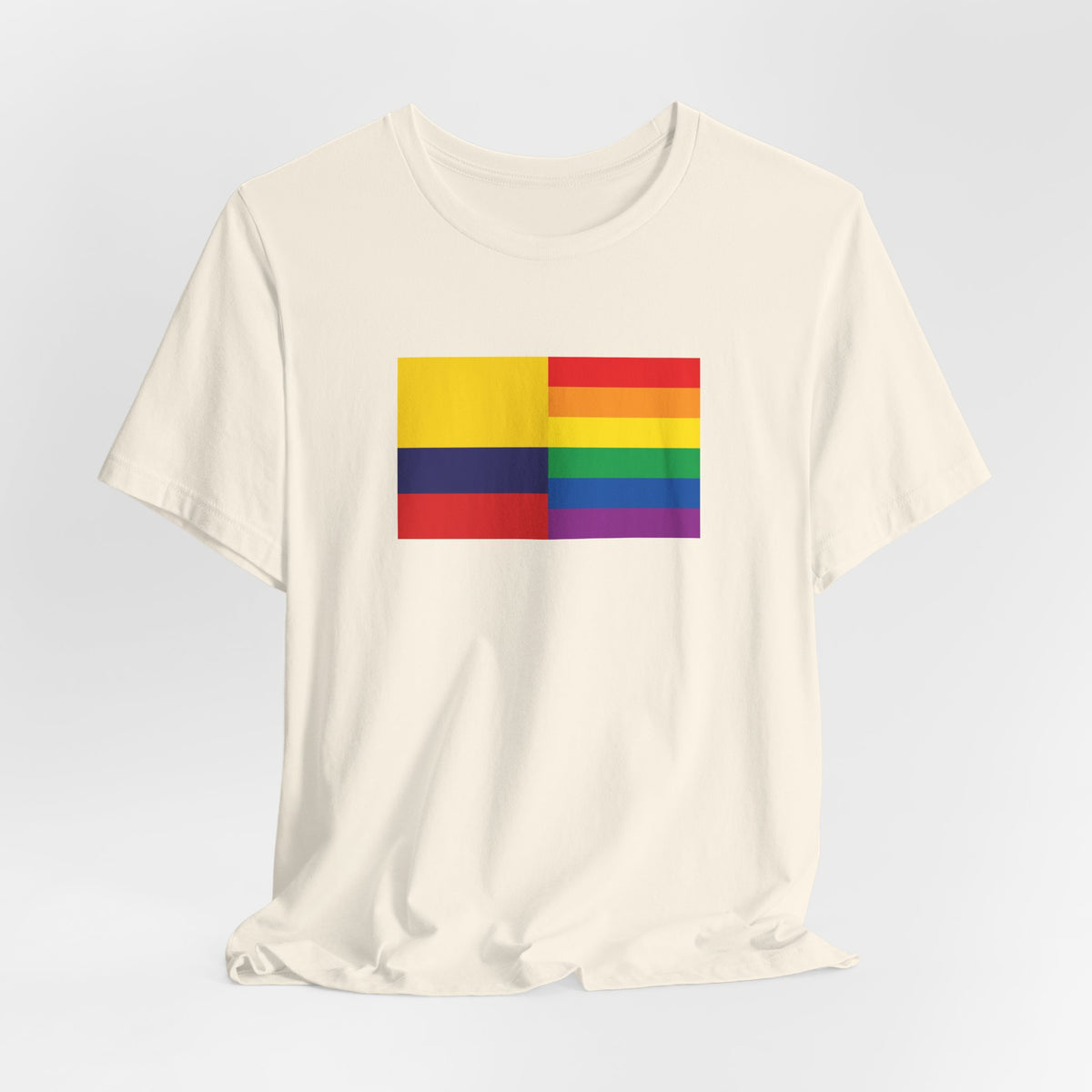 Colombia Rainbow Pride Flag T-shirt, Several Color Options