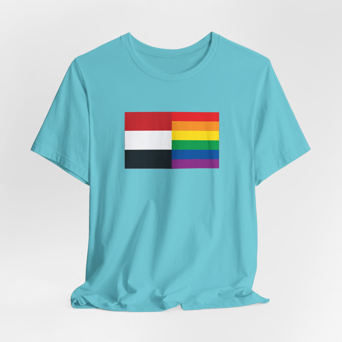 Yemen Rainbow Pride Flag T-shirt, Several Color Options