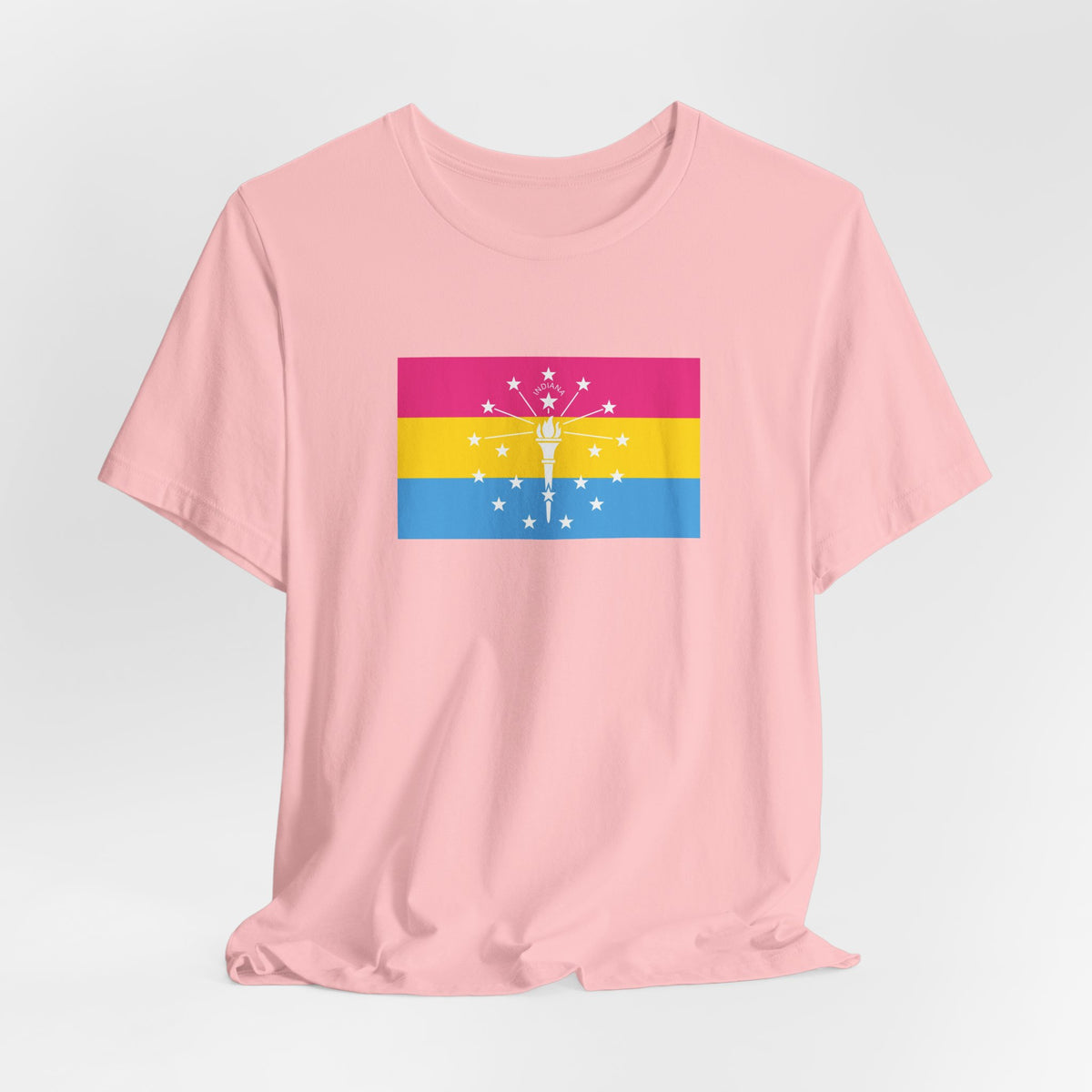 Indiana Pansexual Pride Flag T-shirt, Several Color Options