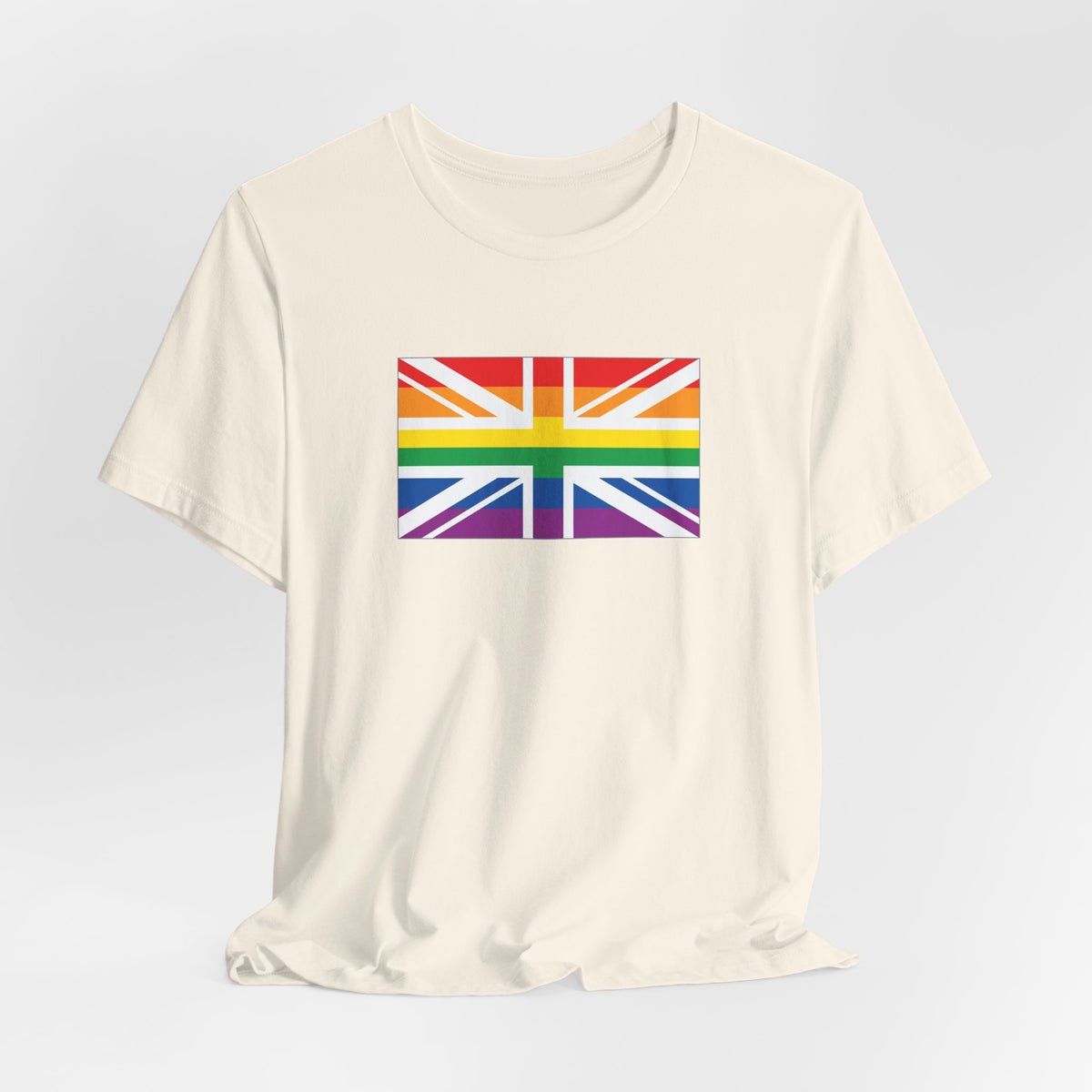 United Kingdom Rainbow Pride Flag T-shirt, Several Color Options