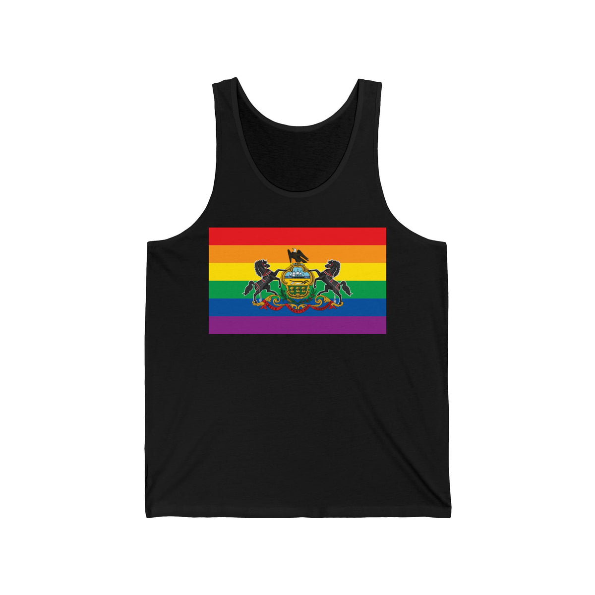 Pennsylvania Rainbow Pride Flag Jersey Tank