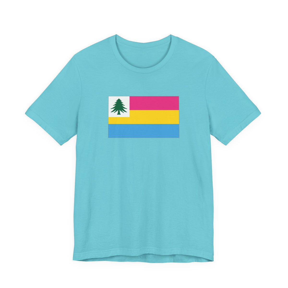 New England Pansexual Pride Flag T-shirt, Several Color Options