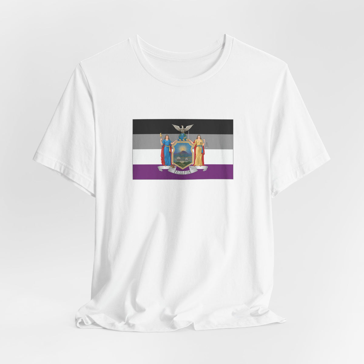 New York Asexual Pride Flag T-shirt, Several Color Options