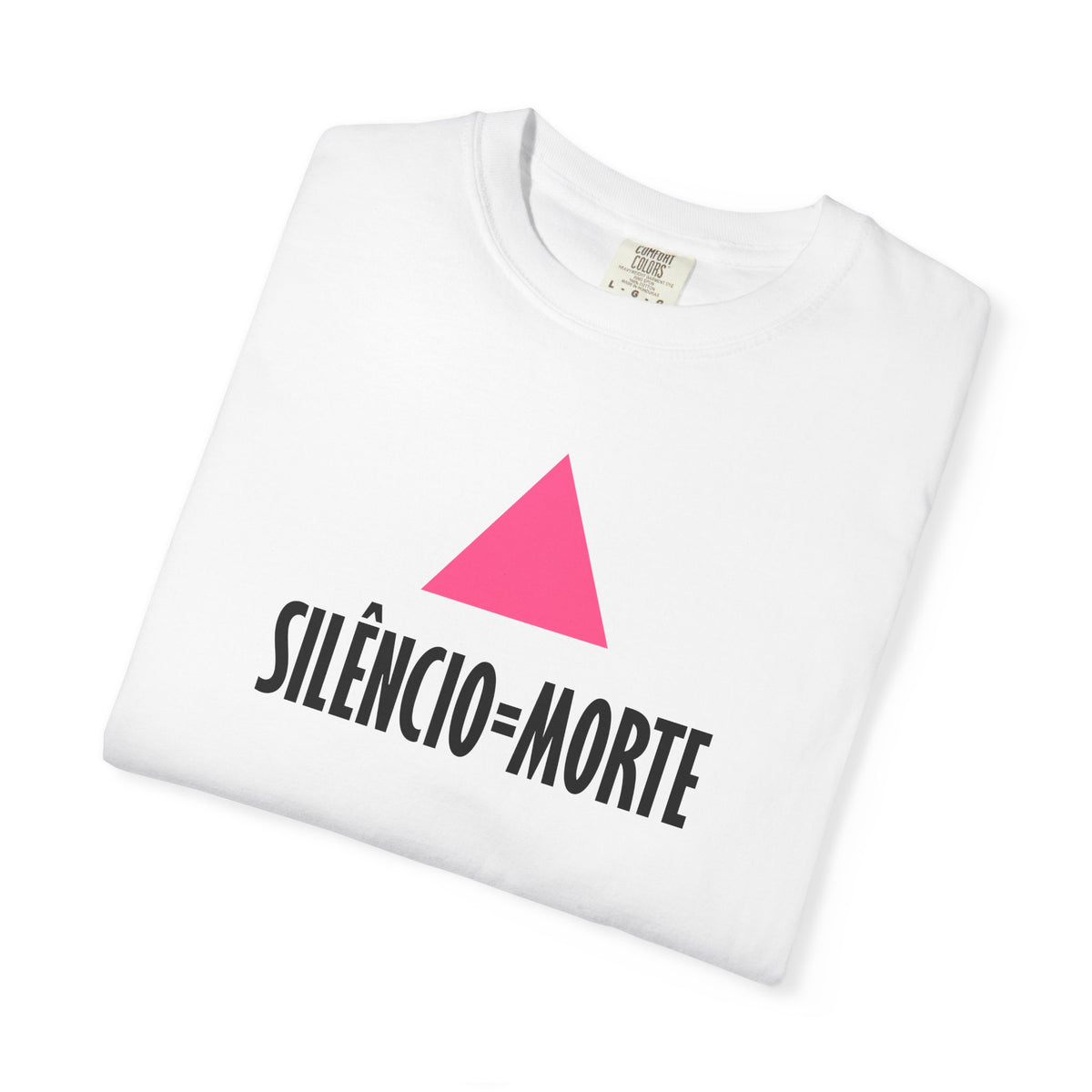 SILENCE = DEATH (Portuguese) Iconic Graphic Tee, White