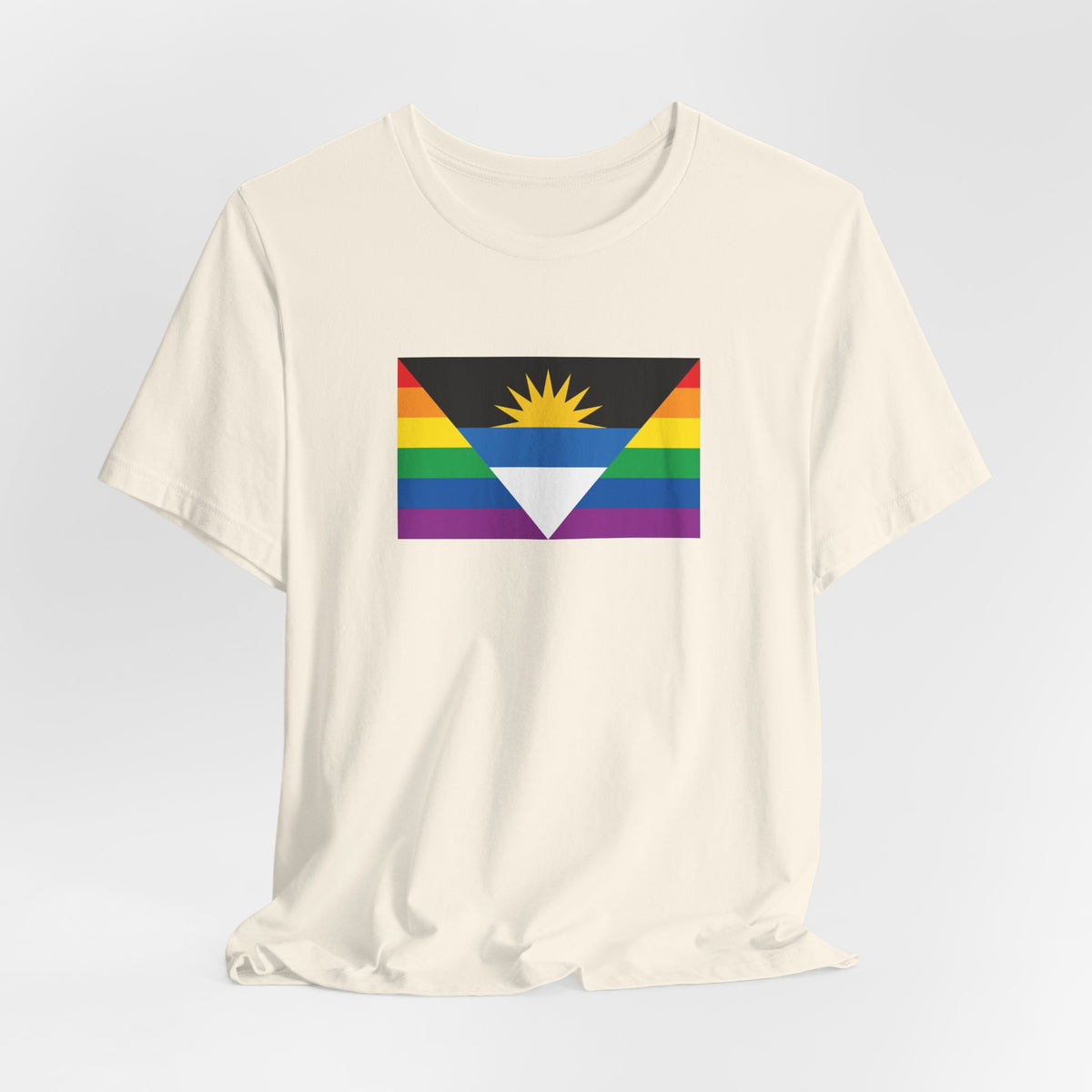 Antigua and Barbuda Rainbow Pride Flag T-shirt, Several Color Options