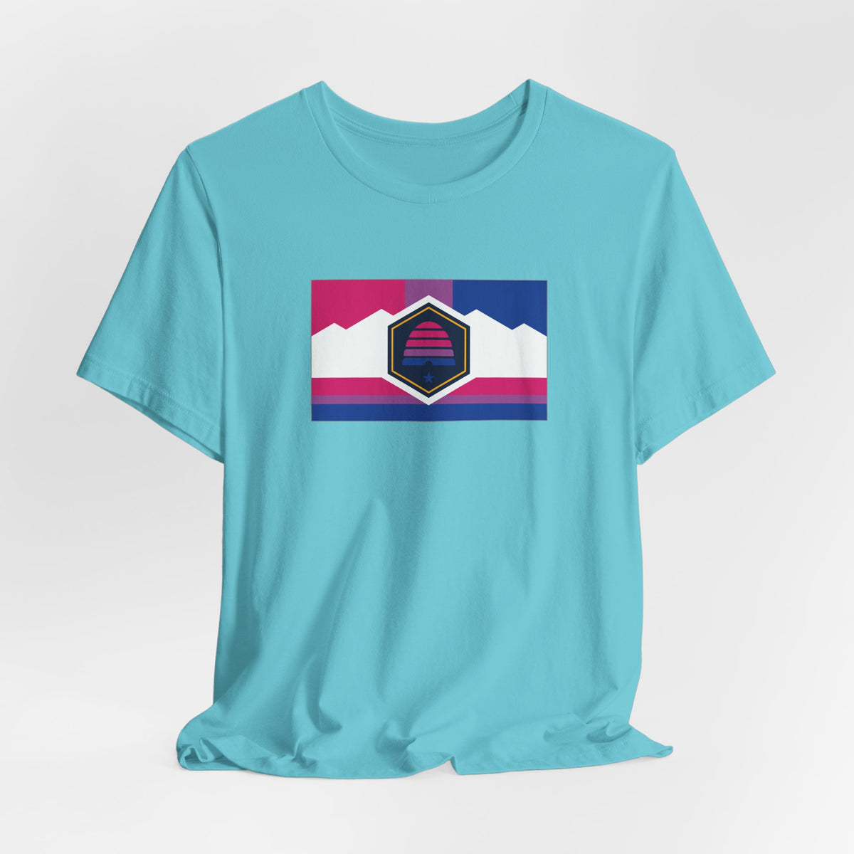 Utah Bisexual Pride Flag T-shirt, Several Color Options