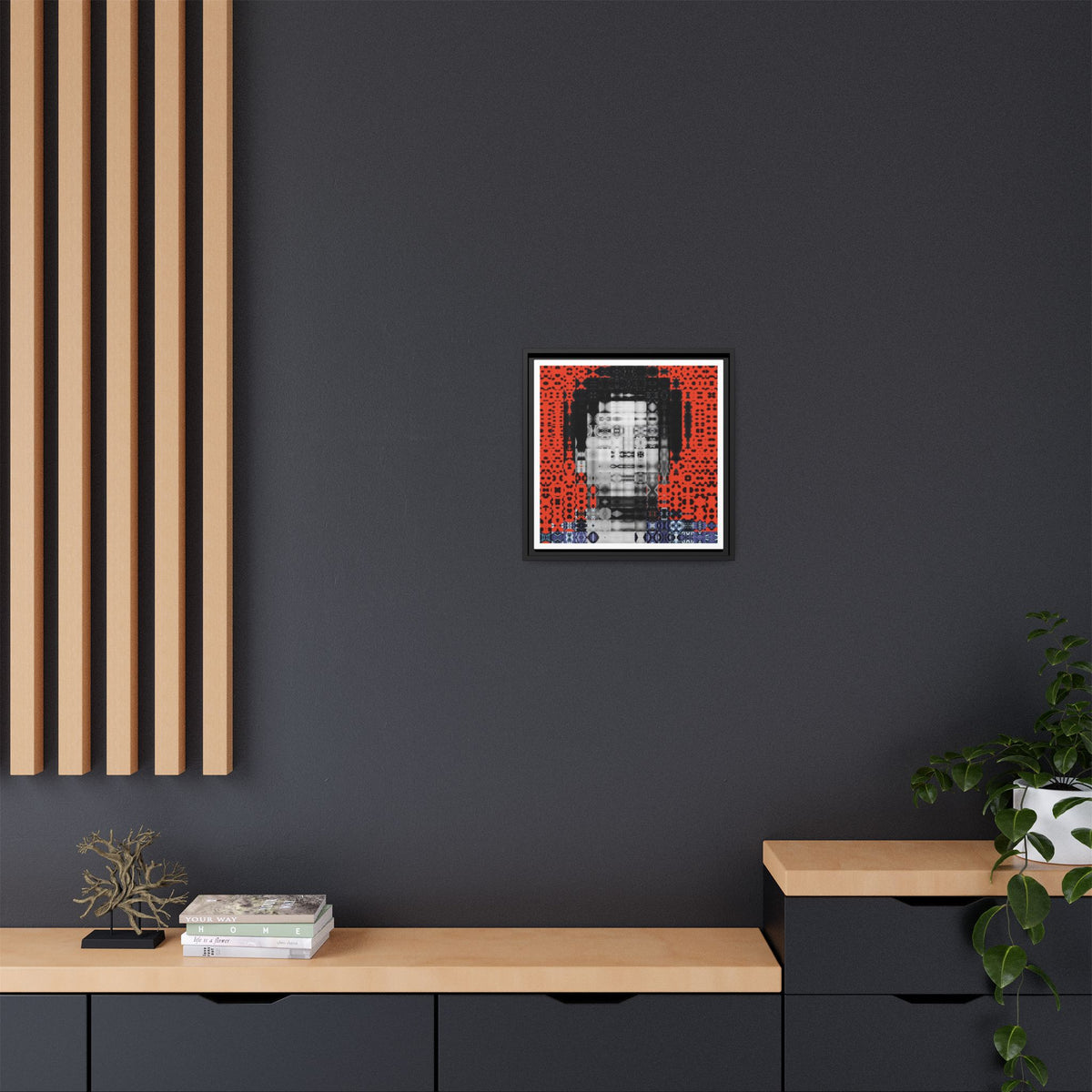 Iconic Foundational Feminist icon Audre Lorde Abstract Portrait Collage Art, Matte Canvas, Framed (Multi-color options)