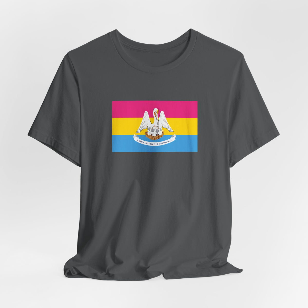 Louisiana Pansexual Pride Flag T-shirt, Several Color Options