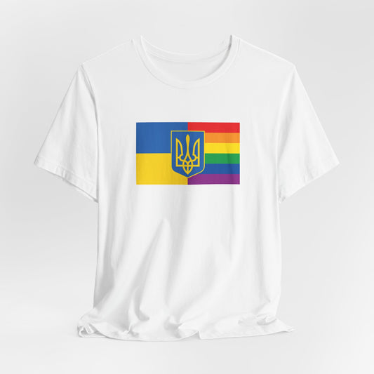 Ukraine Rainbow Pride Flag T-shirt, Several Color Options