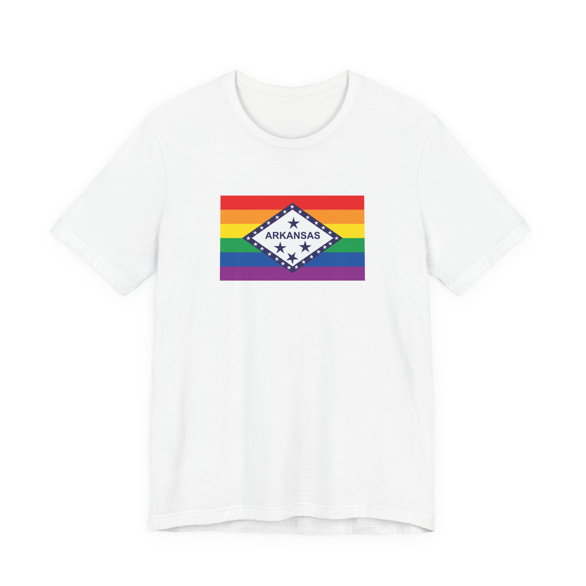 Arkansas Rainbow Pride Flag T-shirt, Several Color Options