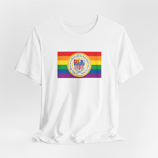 Santa Fe, New Mexico Rainbow Pride Flag T-shirt, Several Color Options