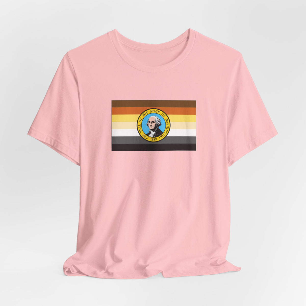 Washington Bear Pride Flag T-shirt, Several Color Options