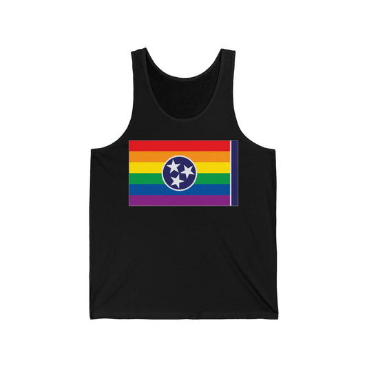 Tennessee Rainbow Pride Flag Jersey Tank