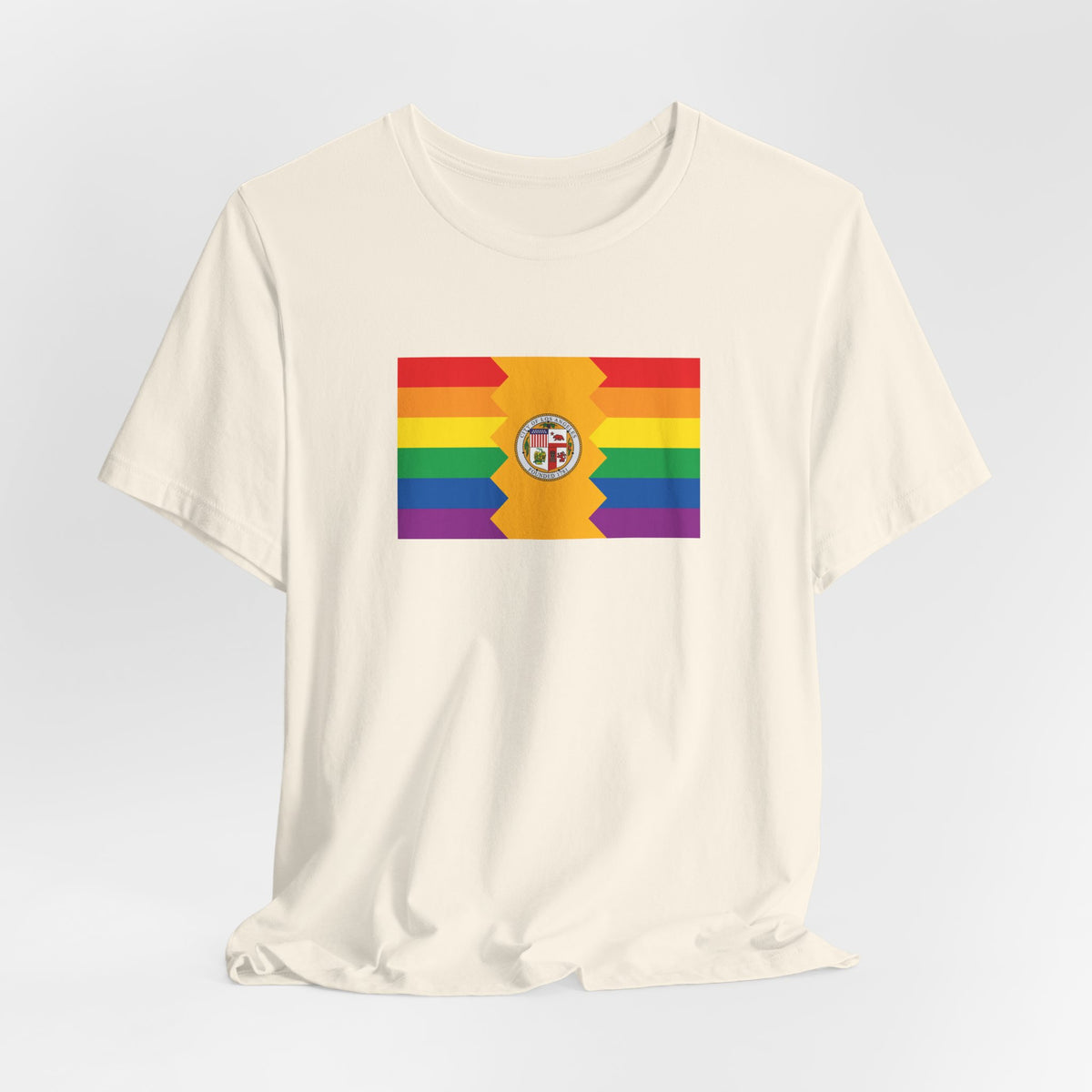 Los Angeles, California Rainbow Pride Flag T-shirt, Several Color Options