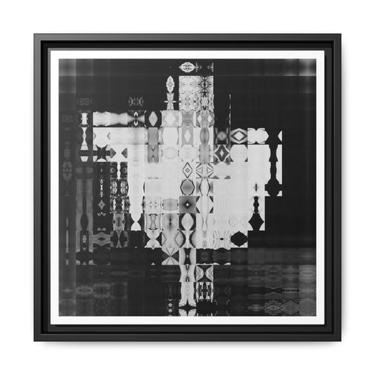 Iconic Movie Star 2 Abstract Portrait Collage Art, Matte Canvas, Framed (Multi-color options)