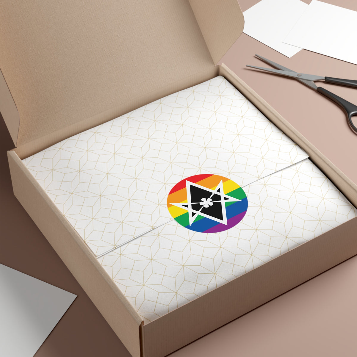 Thelema Queer Pride Flag Vinyl Sticker