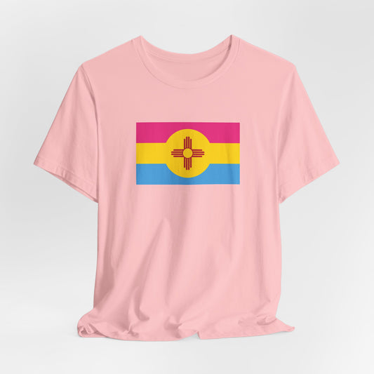 New Mexico Pansexual Pride Flag T-shirt, Several Color Options