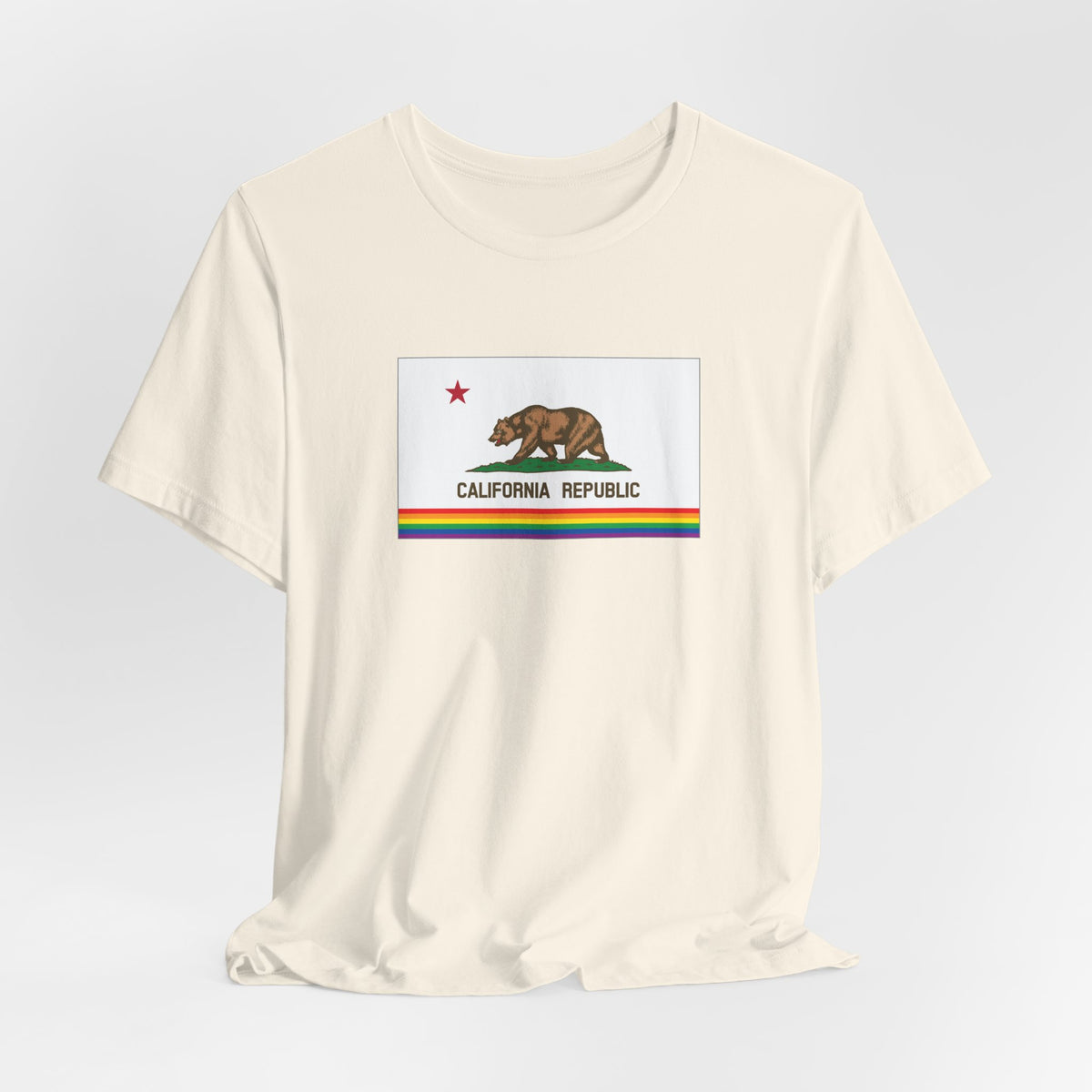California Rainbow Pride Flag T-shirt, Several Color Options