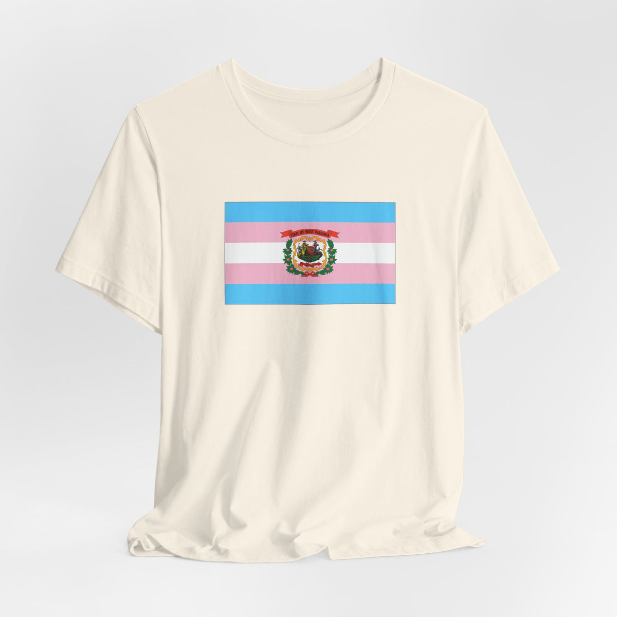 West Virginia Transgender Pride Flag T-shirt, Several Color Options