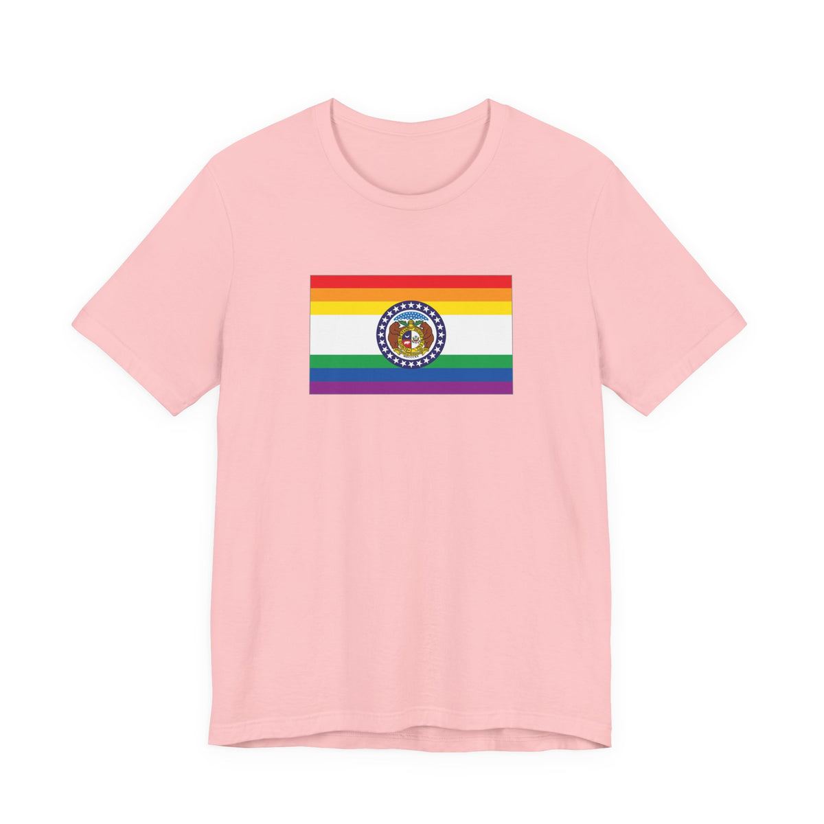 Missouri Rainbow Pride Flag T-shirt, Several Color Options