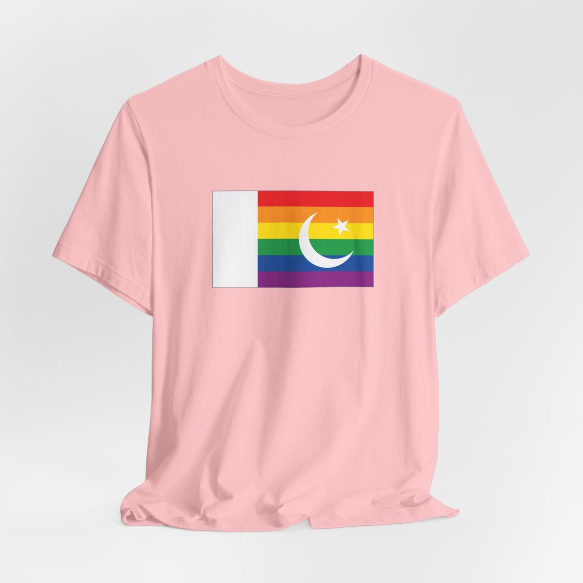 Pakistan Rainbow Pride Flag T-shirt, Several Color Options