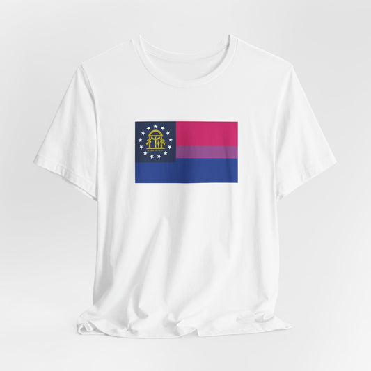 Georgia Bisexual Pride Flag T-shirt, Several Color Options