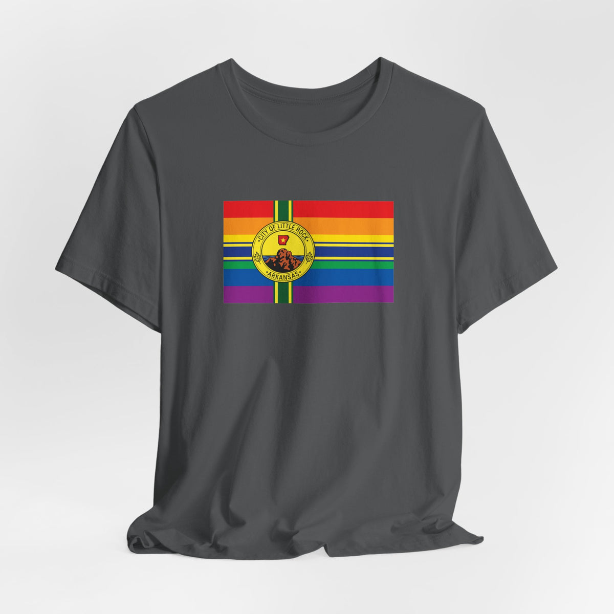 Little Rock, Arkansas Rainbow Pride Flag T-shirt, Several Color Options