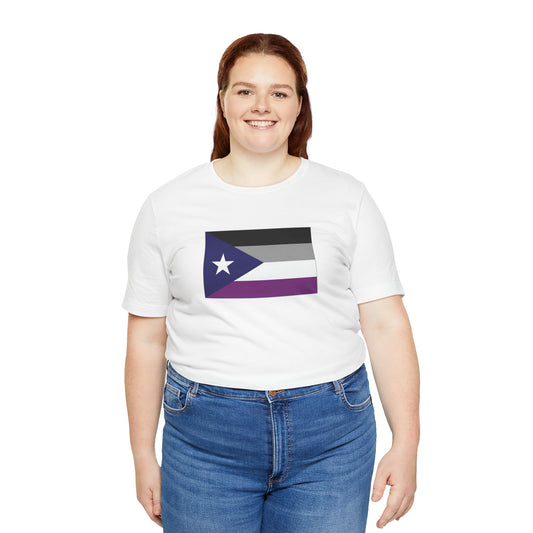 Puerto Rico Asexual Pride Flag T-shirt, Several Color Options
