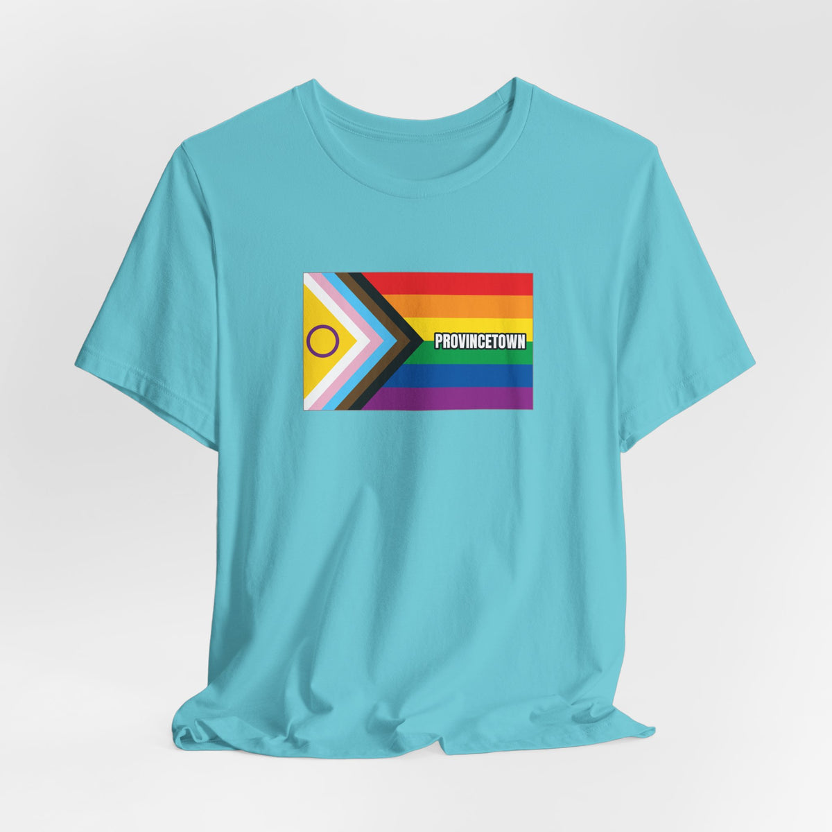 Provincetown, Massachusetts Rainbowland Exclusive Pride Flag T-shirt, Several Color Options