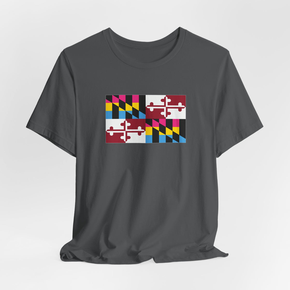 Maryland Pansexual Pride Flag T-shirt, Several Color Options