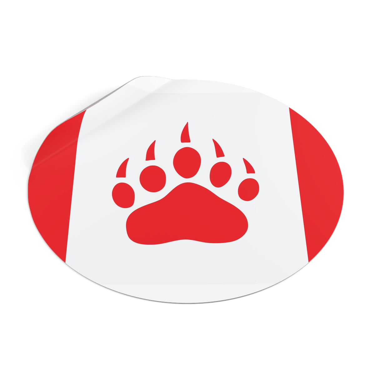 Bear Pride Flag Canada Vinyl Sticker