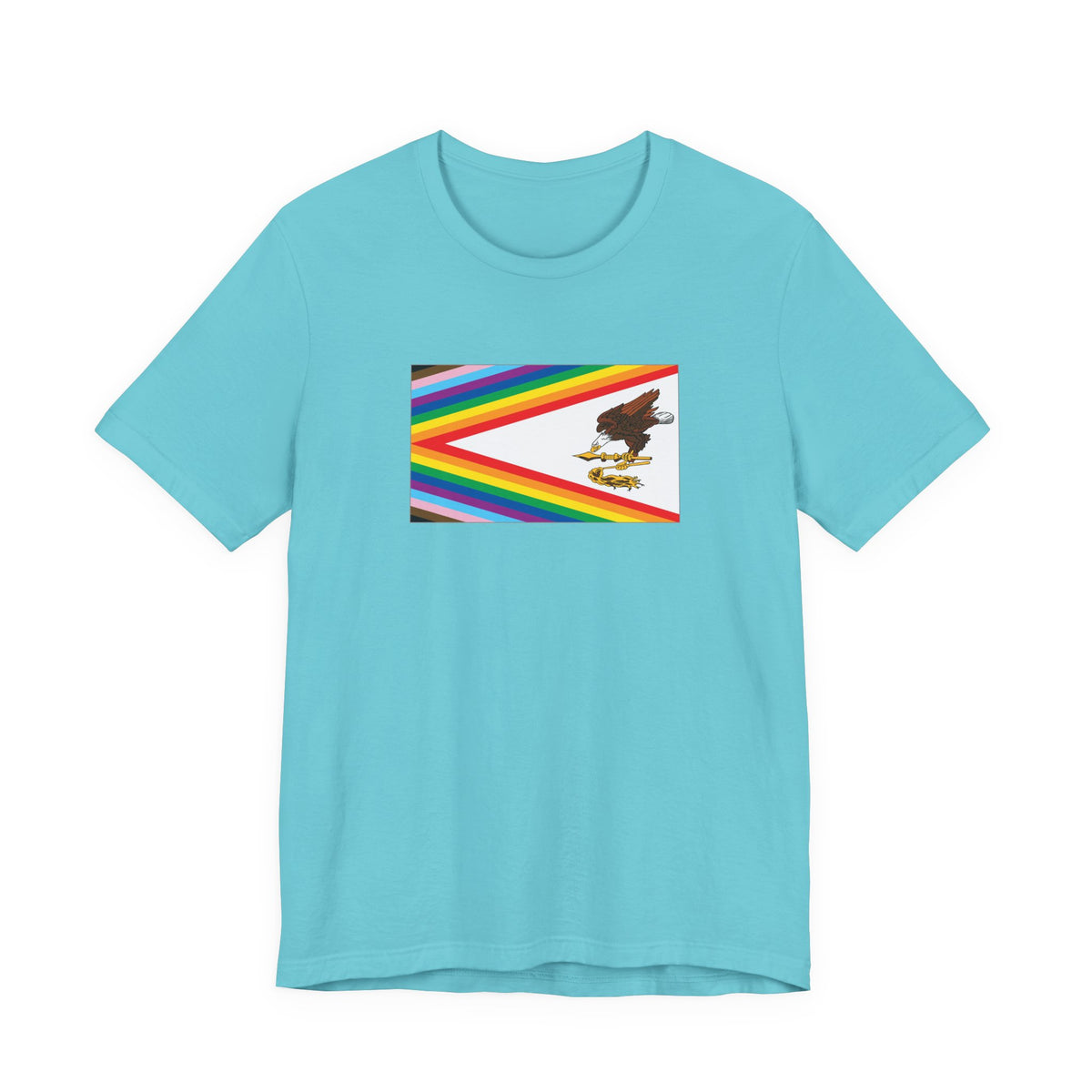 American Samoa Rainbow Pride Flag T-shirt, Several Color Options