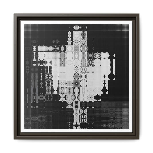 Iconic Movie Star 2 Abstract Portrait Collage Art, Matte Canvas, Framed (Multi-color options)