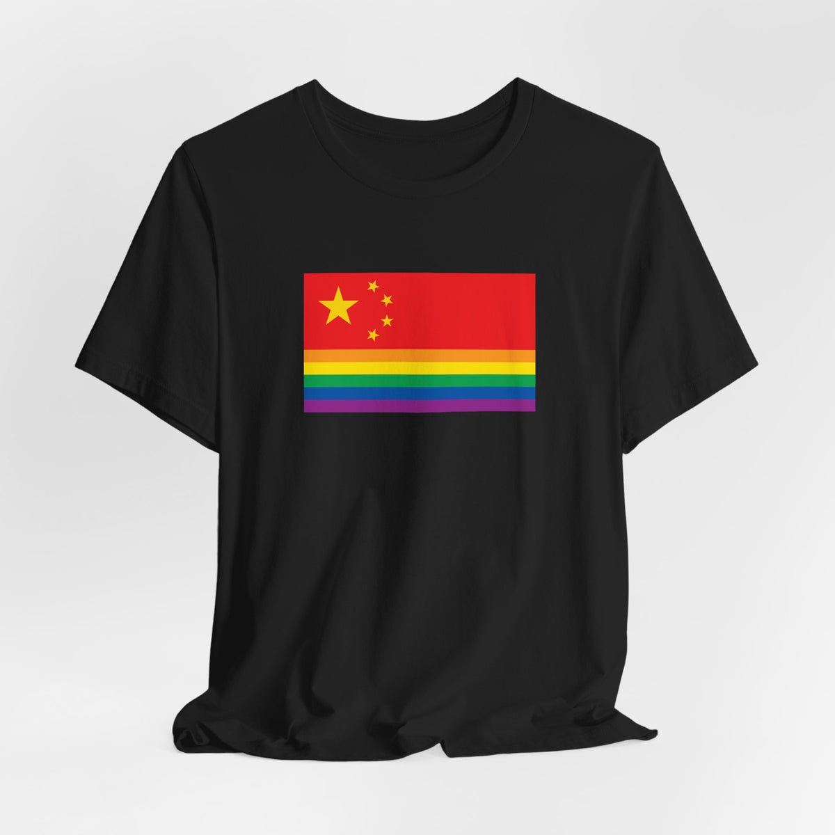 China Rainbow Pride Flag T-shirt, Several Color Options